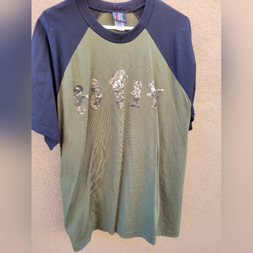 Vintage 1998 Korn Raglan 'Follow the Leader' Tshirt, Giant Brand Rag, XL